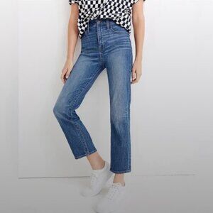 MADEWELL Classic Straight High Rise Jeans - Fawn Wash